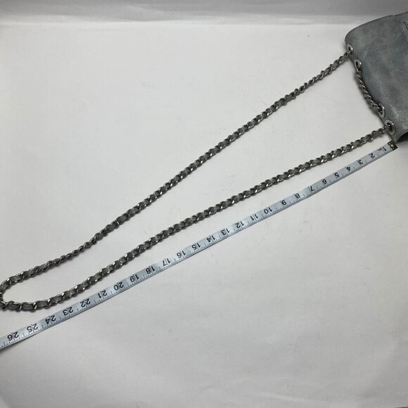 Z Spoke ZAC POSEN Americana Double Chain Strap Bag Grey/Silver - Picture 12 of 12